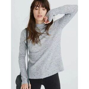 Madewell Women's Donegal Inland Turtleneck Sweater Coziest Yarn Size XXL Gray